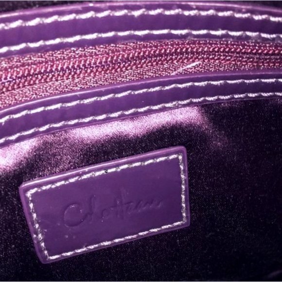 Cole Haan jewel-tone purple woven handbag - Picture 7 of 7